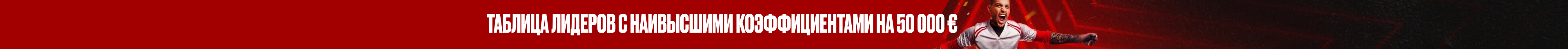 Испытай удачу | Лидерборд с призовым фондом 50 000 € наличными